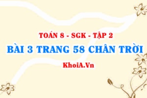 Bài 3 trang 58 Toán 8 Chân trời sáng tạo Tập 2